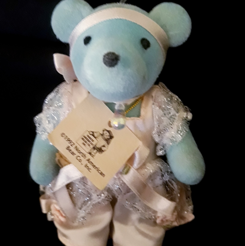 Vtg 1992 North American Bear Co Cinbearella Teddy Bear Ornament - Picture 10 of 11